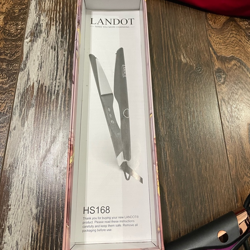 LANDOT 2-in-1 Hair Straightener/Curler